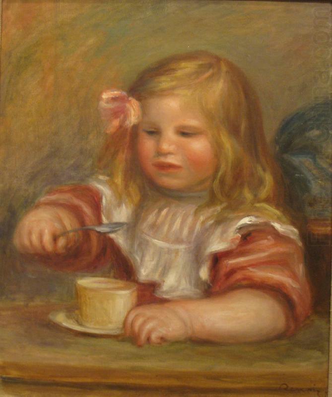 Pierre-Auguste Renoir Coco Eating His Soup china oil painting image